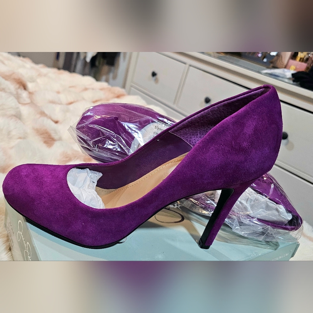 Brand New Jessica Simpson Vibrant Purple Heels Sz 11